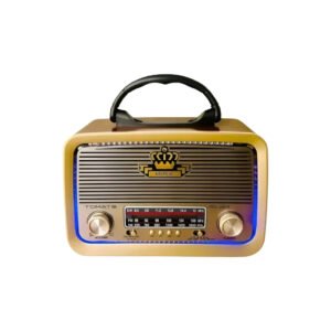Rádio Retrô Portátil - AM e FM - Tomate - MTJ2004